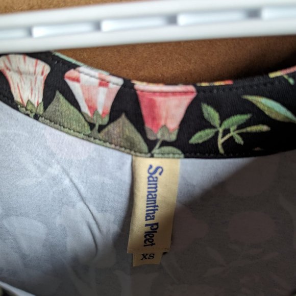 NWOT Samantha Pleet Flower Print Dress Size XS - Picture 3 of 3